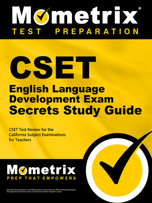 Title details for CSET English Language Development Exam Secrets Study Guide by CSET Exam Secrets Test Prep Staff - Available